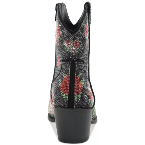 120$ I.N.C International Concepts Floral Raisie Dress Booties Size 7.5 US Black - Picture 4 of 5